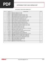 Laparotomy Instrument Set List | PDF