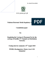 PEMRA - Regulating The Carriage and Placement Fee