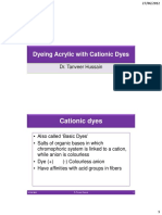 Dyeing Acrylic With Cationic Dyes PDF