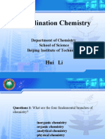 Coordination Chemistry: Hui Li