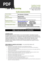 7C76 Math Pre Calculus 12 CLOC Online