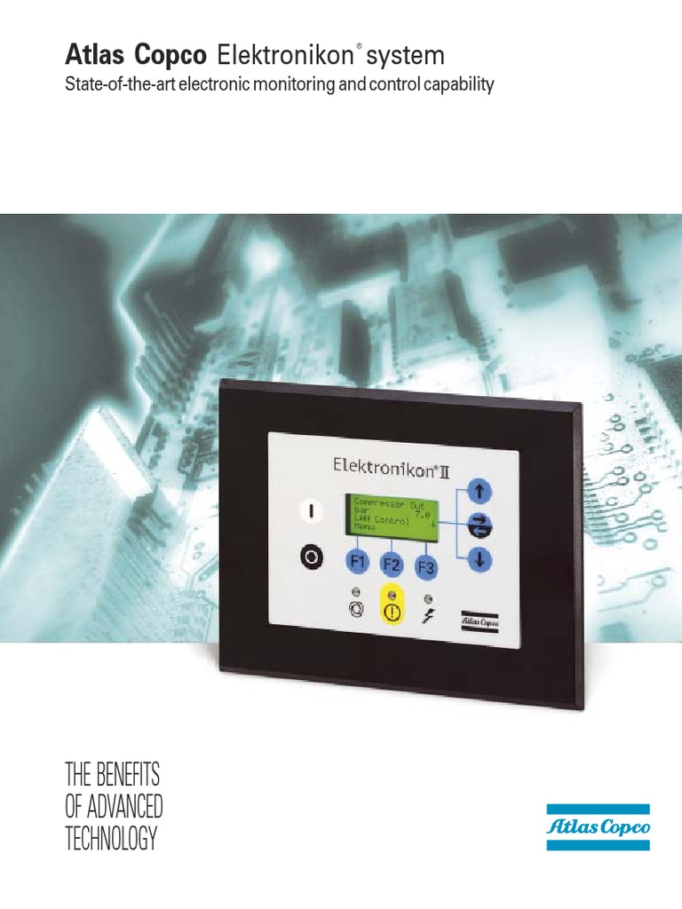 Atlas Copco Elektronikon User Manual | Electrical Engineering