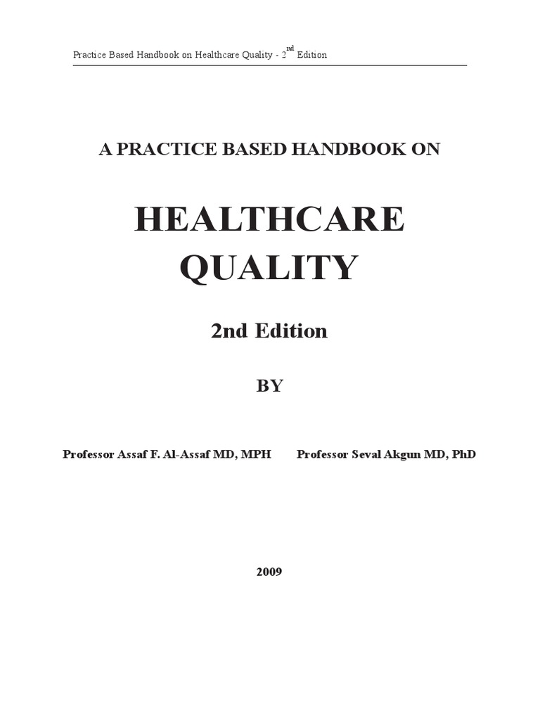 QUALITY IN HEALTHCARE PDF intelligence overview
