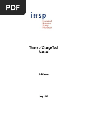 Theory of Change Tool Manual