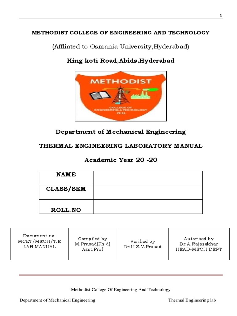 Heat Transfer Lab Manual PDF Heat Transfer Convection
