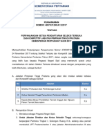 Pengumuman JPT Pratama Gel Vi - 8 Des 2017 Perpanjangan III Pusdatin