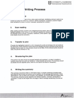 Summary Writing Structure