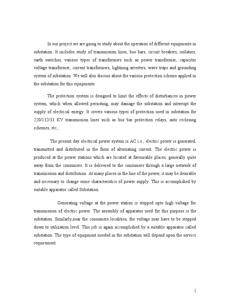Substation Design PDF | PDF | Electrical Substation | Transformer