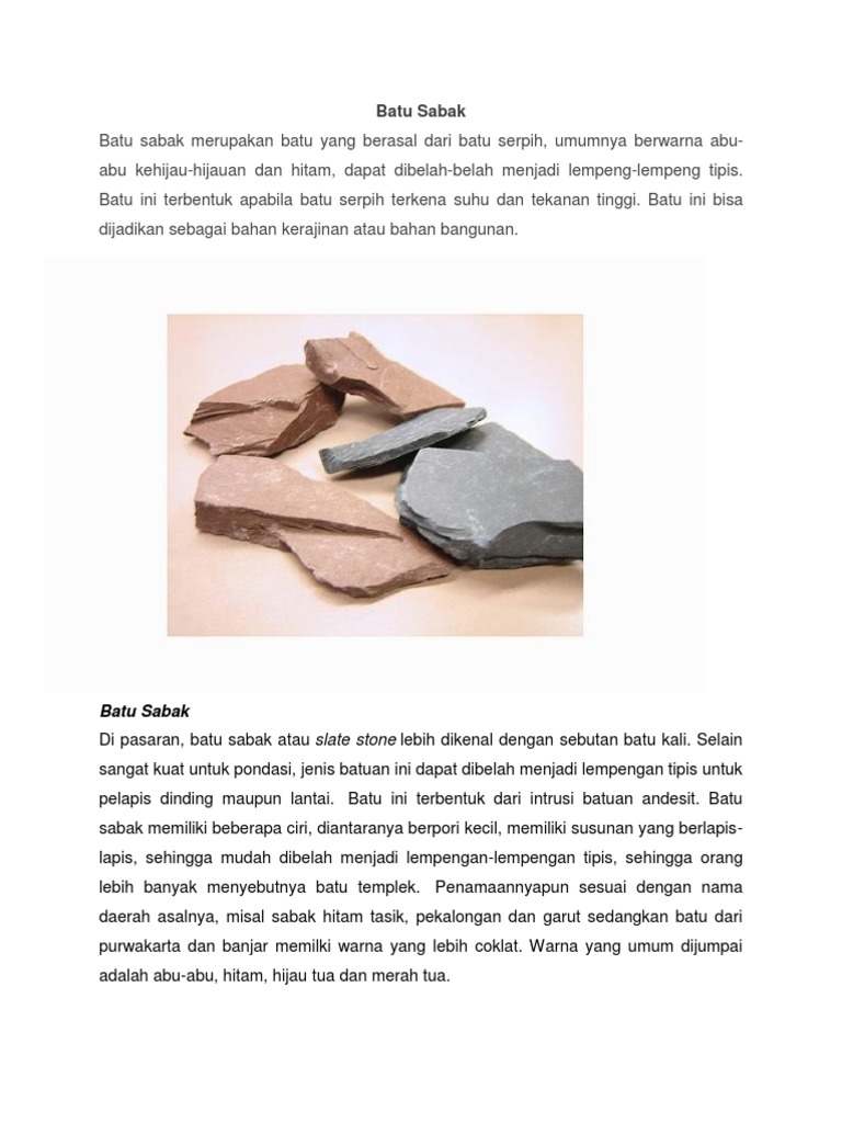 Batu Sabak | PDF