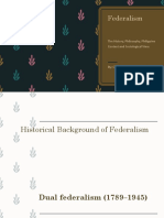 Federalism: The History, Philosophy, Philippine Context and Sociological View