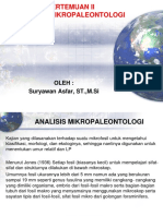 Pertemuan II Analisis Mikropaleontologi