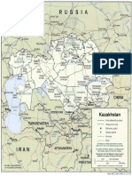 Kazakhstan Political Map  2001