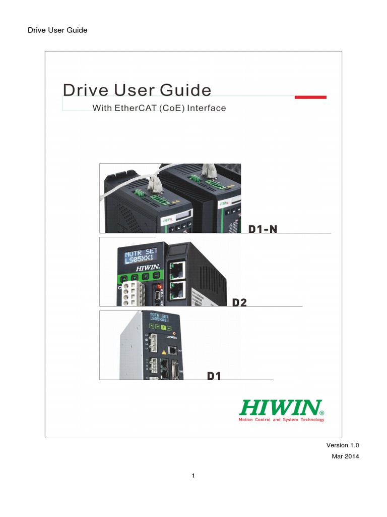 HIWIN - Ethercat Drive User Guide | PDF | Computer Engineering ...