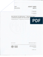 NBR 5674 - 2012 - Manuten o de Edifica Es - Procedimento PDF