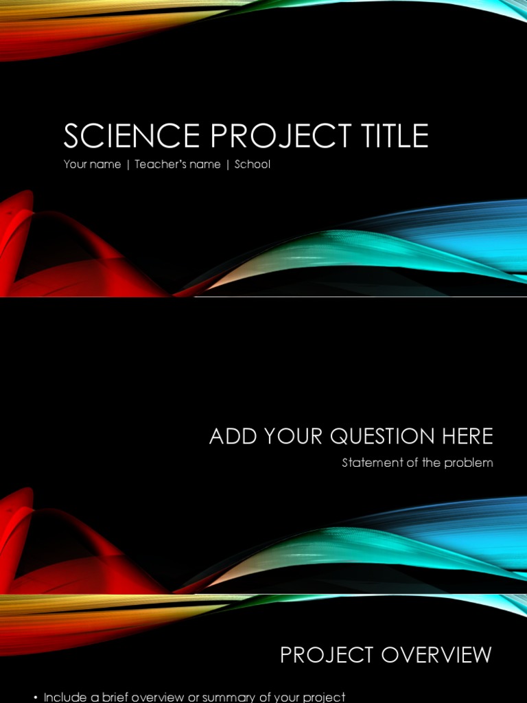 Science Project Title: Your Name - Teacher's Name - School | PDF