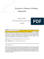 Discretionary Revenues As A Measure of Earnings Management