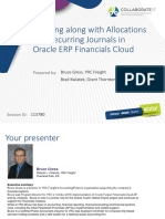 Allocations Recurring Journals Oracle Erp Financials Cloud