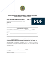 PEDIDO DE DISPENSA DE RECOLHIMENTO DE MULTAS ELEITORAIS.doc