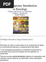 A Contemporary Introduction To Sociology: Culture and Society in Transition