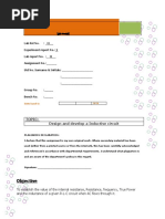 Electrical Eng. Lab: Objective