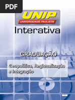 Geopolítica Regionalização e Integração