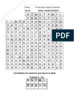 100 Matrices Atención Super Expertos Letras Numeros Simbolos Signos 1