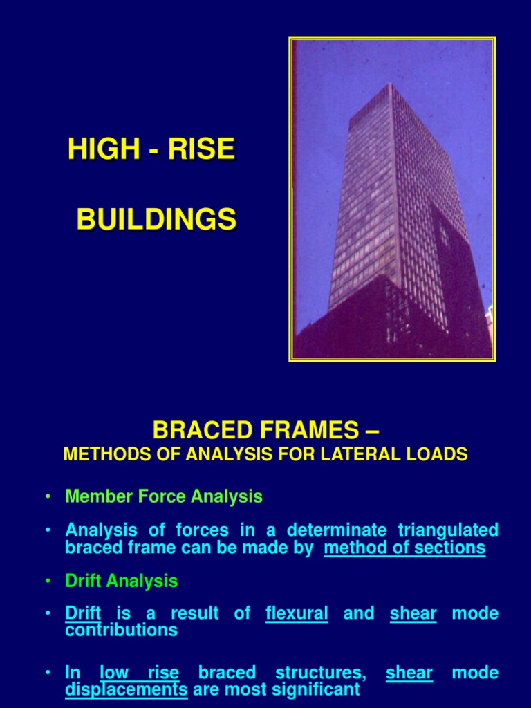 Lateral Load Analysis in Braced Frames | PDF | Beam (Structure) | Bending