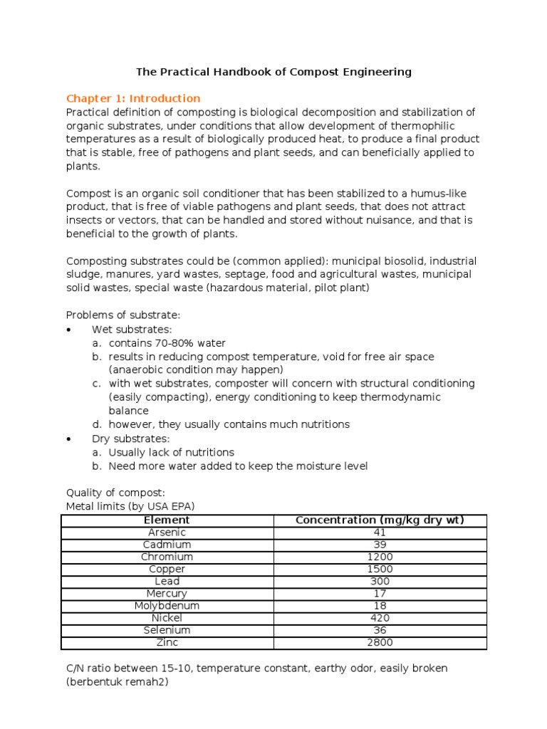 Compost Engineering Fundamentals | PDF | Compost | Materials