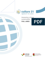 Assessing Cultural Sustainability Agenda