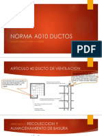 Norma A010 Ductos