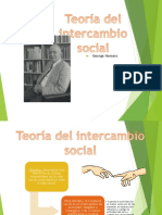 G.homans Teoría de Intercambio Social.