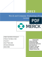 Merck Evaluating Drug Licensing Opportunity