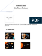 Story Boarding Sains Tahun 1 (Tumbuhan) : Title: Our Solar System