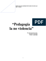 Pedagogia de La No Violencia