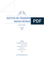 Ductos de Transporte de Aguas Ácidas 