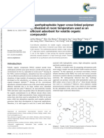 A Superhydrophobic Hyper-cross-linked Polymer Synthesized at Room Temperature Used as an Efficient Adsorbent for Volatile Organic Compounds