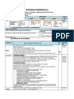 Actividades de Aprendizaje de La Unidad de Ambientando Mi Aula