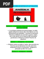 Résumés Des Scènes d'ANTIGONE