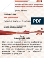 Linea de Producción y Eficiencia de y Uso de Linea