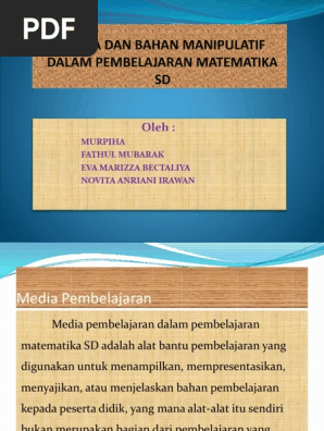 Ppt Media Dan Bahan Manipulatif Pdf