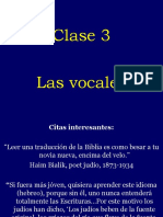 Clase 03 Las Vocales