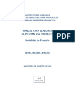 Manual Elaboracion Del Informe Escrito PROYECTO V6 2018