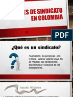 Clases de Sindicato en Colombia
