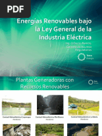 Energías Renovables Bajo La Ley General de La Industria Eléctrica