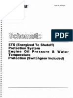 Schematic ETS Protection System Oil Presure Water Temp Switchgear Included