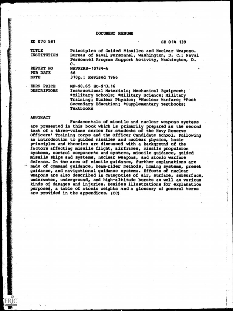 Naval Missile & Nuclear Guide | PDF | Missile | Rocket