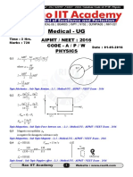 Aipmt Neet 2016 Solutions Code Apw (01!05!2016) v1