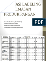 Evaluasi Labeling Dan Kemasan Produk Pangan