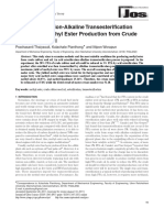 Acid Esterifi Cation-Alkaline Transesterifi Cation Process For Methyl Ester Production From Crude Rubber Seed Oil