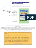 (eBook PDF) - Web Page Design in 7 Days